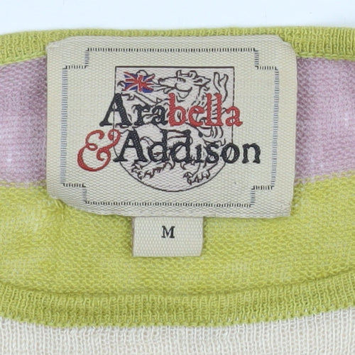 Arabella & Addison Women's Multicoloured Stripe Cotton Jumper M
