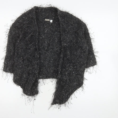Coercion Women’s Grey Mohair Blend Open Cardigan Size 10
