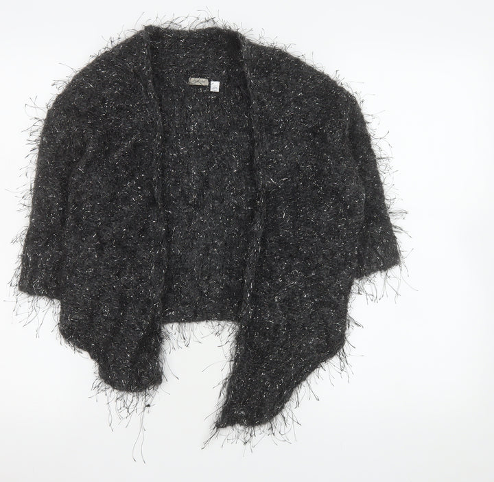 Coercion Women’s Grey Mohair Blend Open Cardigan Size 10