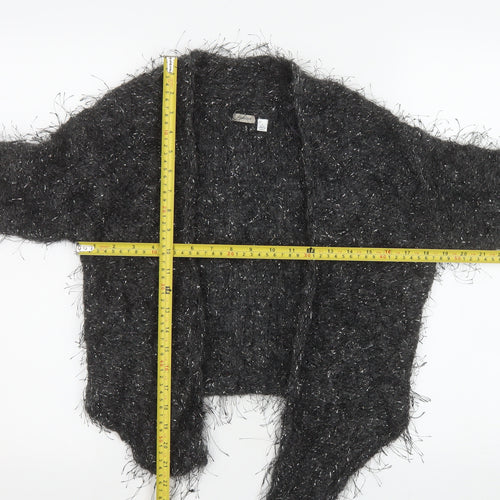 Coercion Women’s Grey Mohair Blend Open Cardigan Size 10
