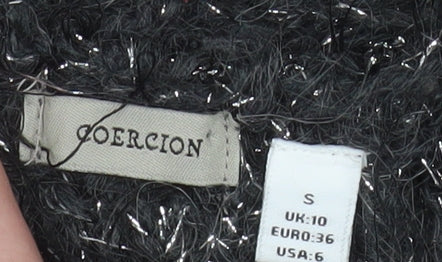 Coercion Women’s Grey Mohair Blend Open Cardigan Size 10