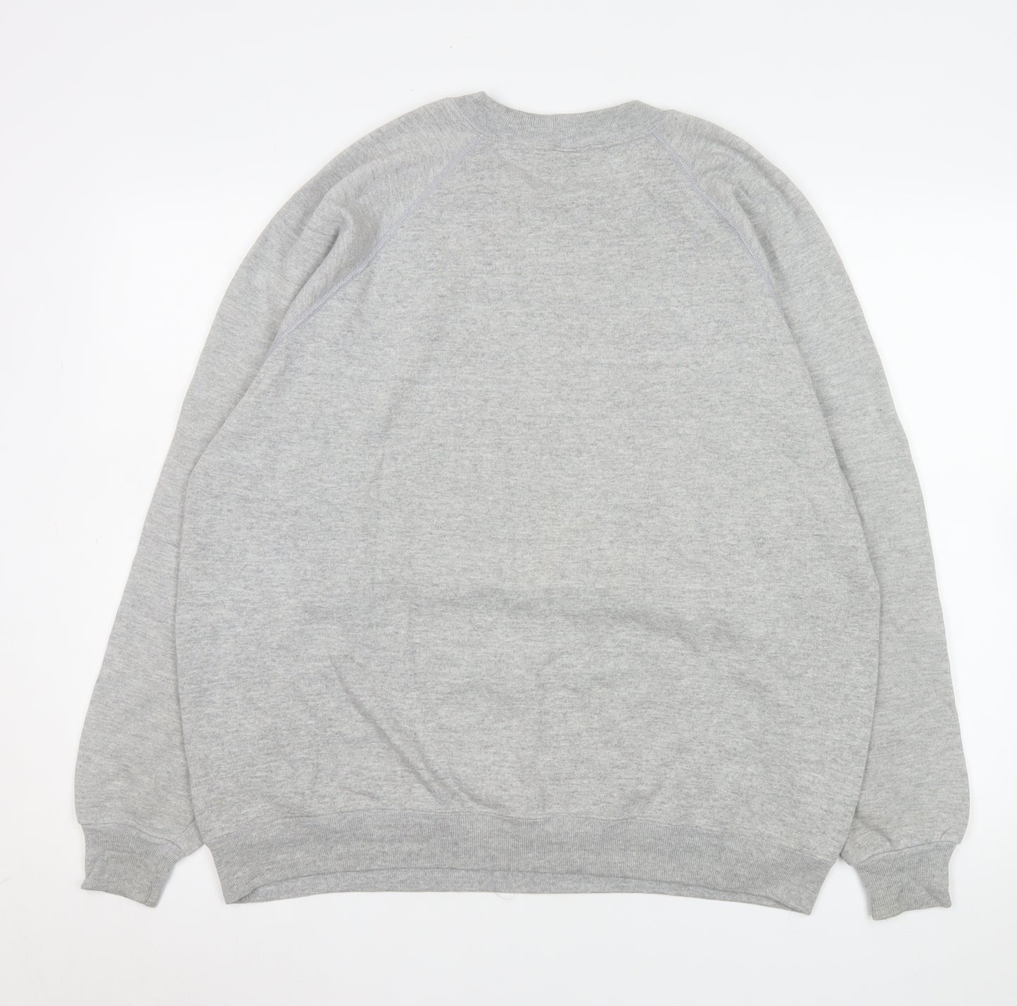 Jerzees Mens Grey XL Pullover Sweatshirt Nautical Graphic Print