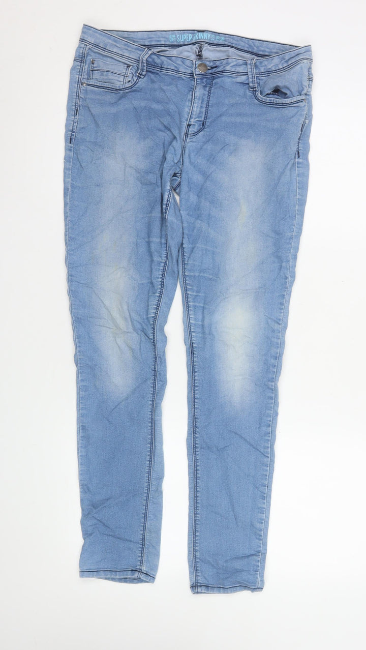 Denim Co. Women’s Blue Super Skinny Stretch Jeans Size 12