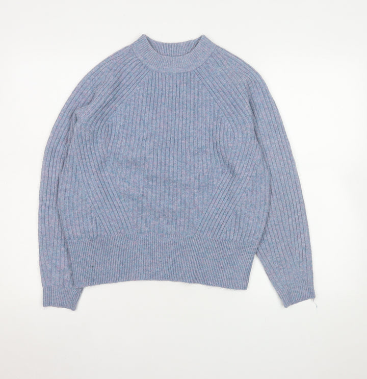 Marks and Spencer Women's Blue Knit Pullover Jumper Size S