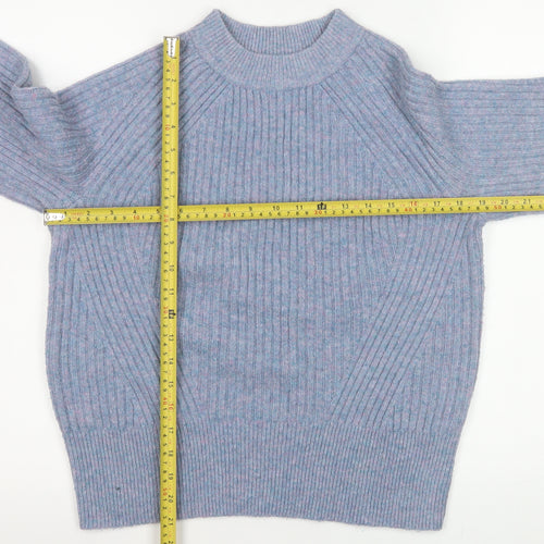 Marks and Spencer Women's Blue Knit Pullover Jumper Size S