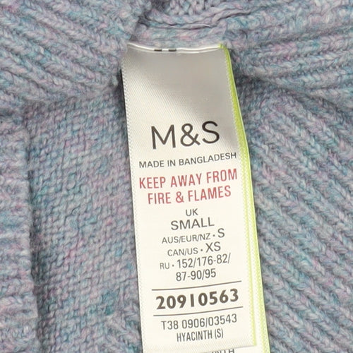 Marks and Spencer Women's Blue Knit Pullover Jumper Size S
