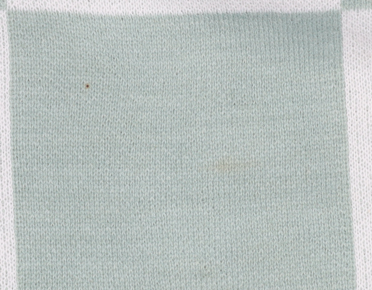 H&M Divided Women’s Green & White Check Knit Jumper Dress Size S