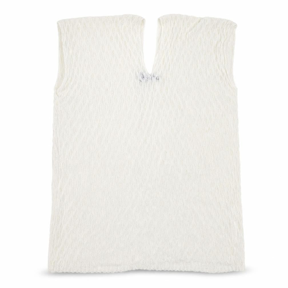 Malissa J Women White Knit Camisole Sleeveless Top One Size