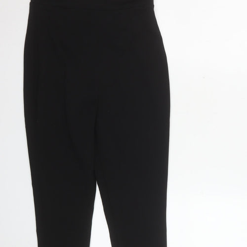 Boohoo Women's Black UK 10 Slim Fit Strappy Jumpsuit