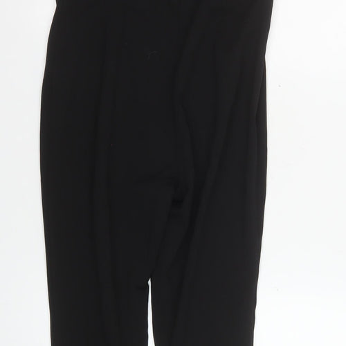 Boohoo Women's Black UK 10 Slim Fit Strappy Jumpsuit