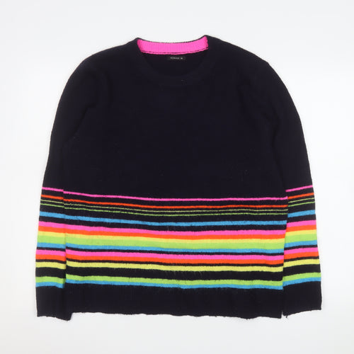 Roman Women’s Multicoloured Striped Crew Neck Pullover Jumper Size 14