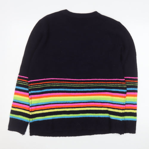 Roman Women’s Multicoloured Striped Crew Neck Pullover Jumper Size 14