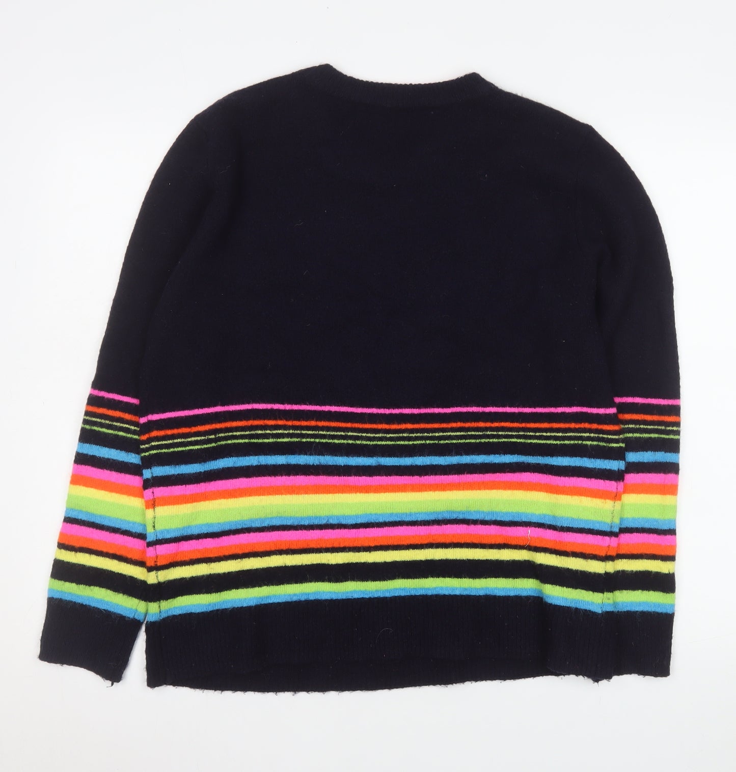 Roman Women’s Multicoloured Striped Crew Neck Pullover Jumper Size 14