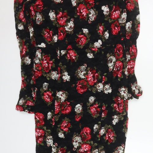 Marks and Spencer Womens Multicoloured Floral Lace Bodycon Dress Size 14