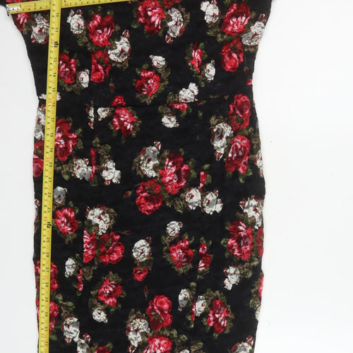 Marks and Spencer Womens Multicoloured Floral Lace Bodycon Dress Size 14