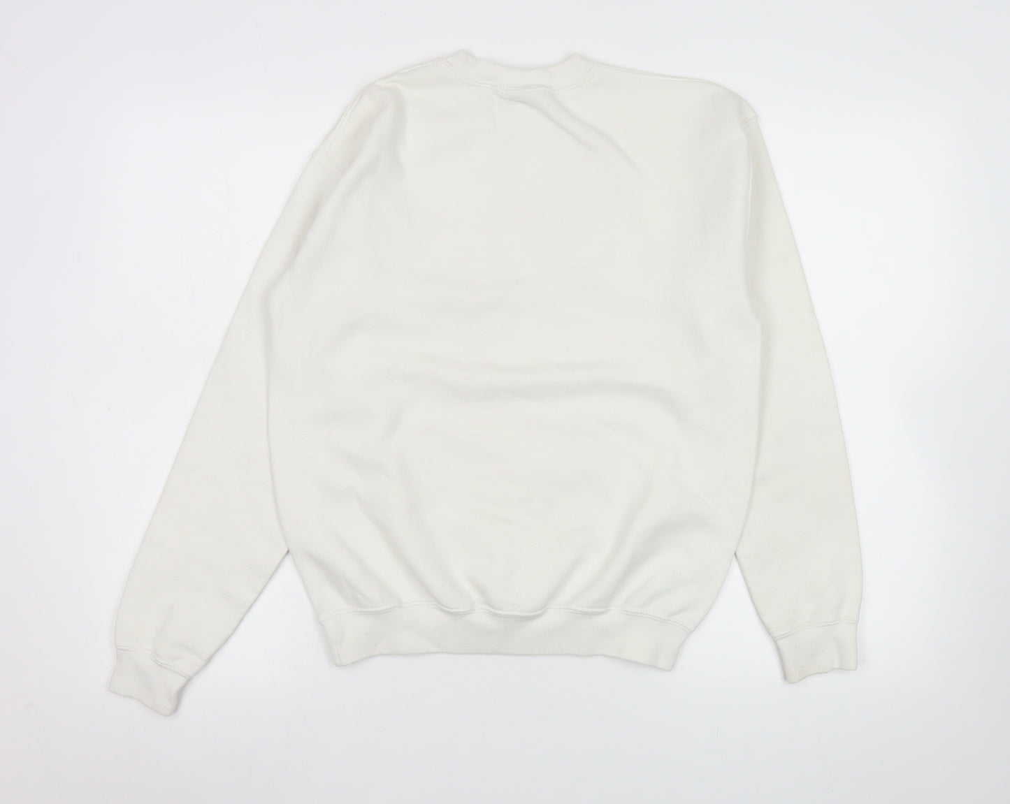 Absolute Cult Women's White Ariana Graphic Print Pullover Sweatshirt XL