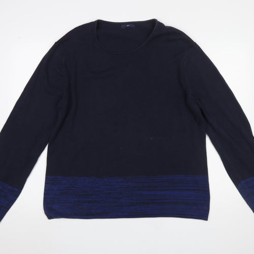 Gap Women’s Blue Cotton Pullover Jumper XL Long Sleeve Knit