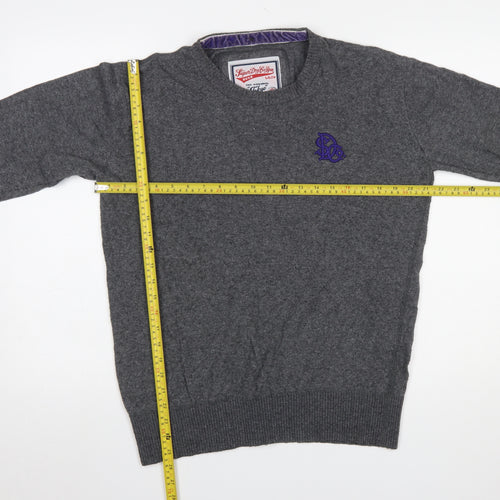 Superdry Men’s Grey Crew Neck Angora Blend Pullover Jumper M