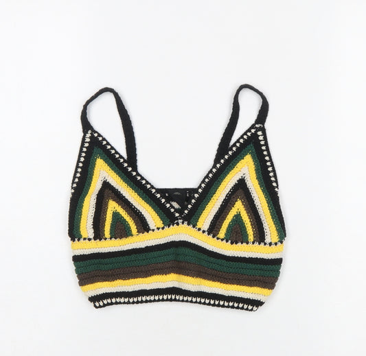 Urban Outfitters Women's Multicoloured Crochet Camisole Top Medium