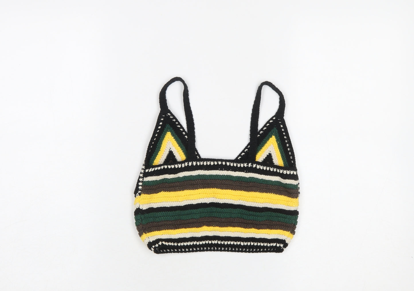 Urban Outfitters Women's Multicoloured Crochet Camisole Top Medium