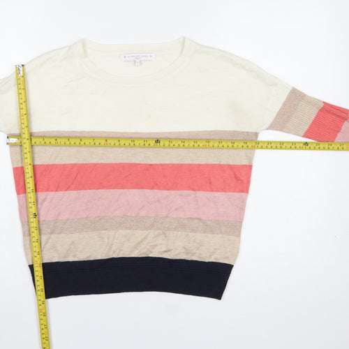 Next Women’s Multicoloured Striped Crew Neck Jumper Size 6