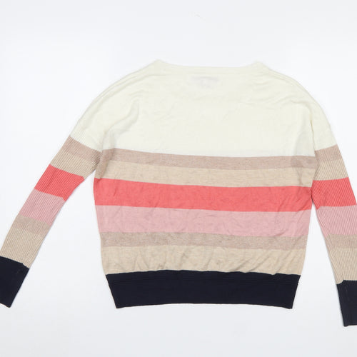 Next Women’s Multicoloured Striped Crew Neck Jumper Size 6