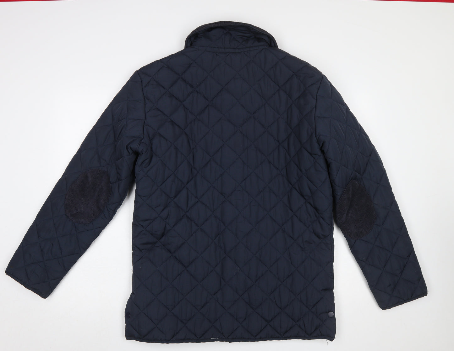 Soulstar Men's Blue Quilted Mid-Length Jacket Size M