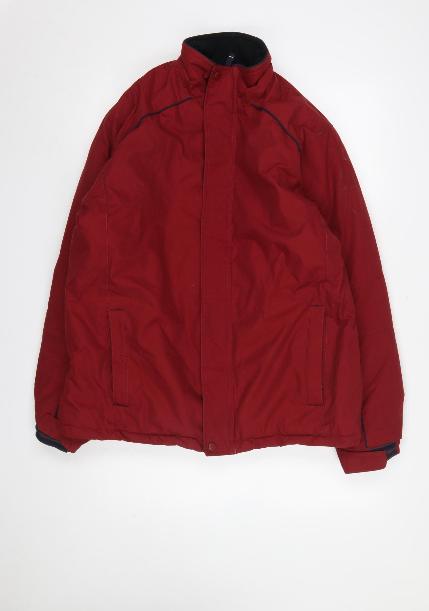 Cedarwood State Men's Red Puffer Jacket S Polyester Winter Coat
