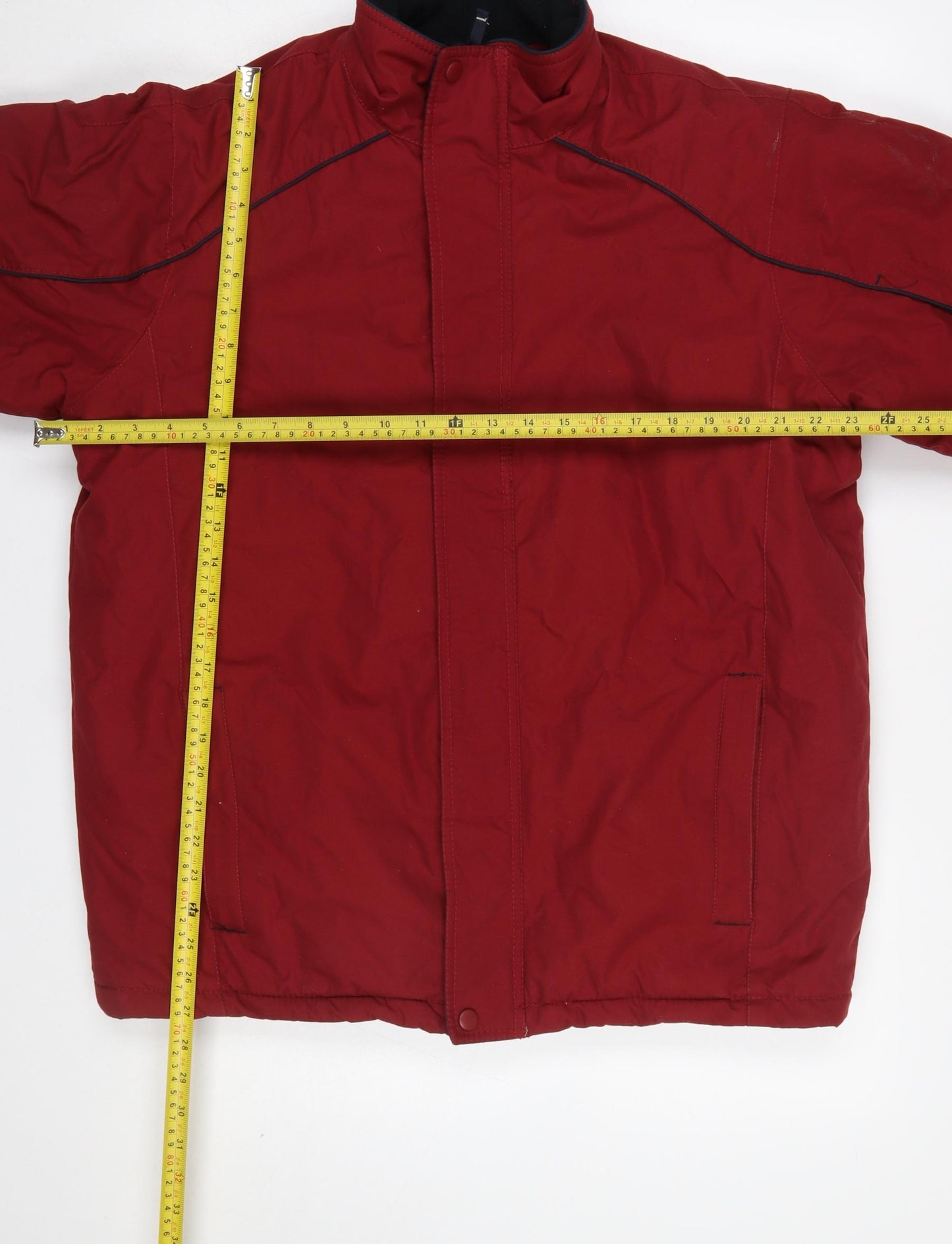 Cedarwood State Men's Red Puffer Jacket S Polyester Winter Coat