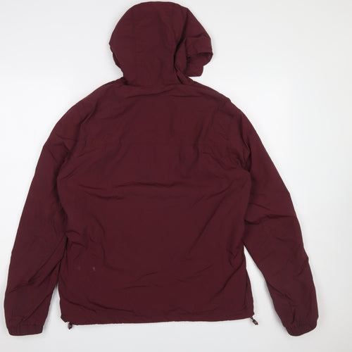 Lyle & Scott Men's Red Hooded Parka Jacket Size S