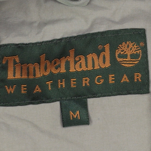 Timberland Men’s Beige Hooded Parka Jacket M Weathergear Full Zip