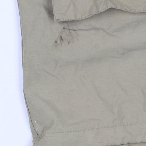 Timberland Men’s Beige Hooded Parka Jacket M Weathergear Full Zip