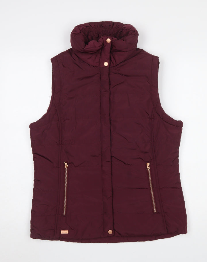 Regatta Womens Red Puffer Waistcoat Size 12 Outdoor Gilet