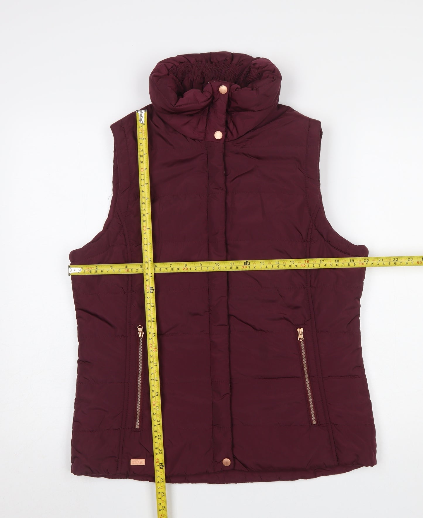 Regatta Womens Red Puffer Waistcoat Size 12 Outdoor Gilet
