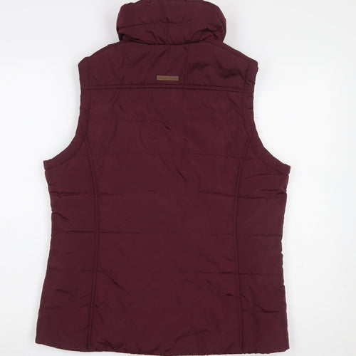 Regatta Womens Red Puffer Waistcoat Size 12 Outdoor Gilet