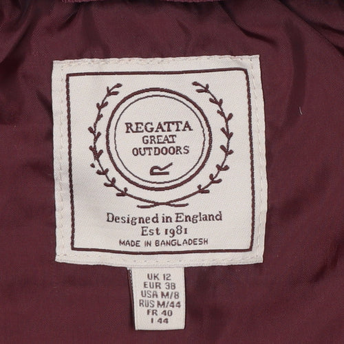 Regatta Womens Red Puffer Waistcoat Size 12 Outdoor Gilet