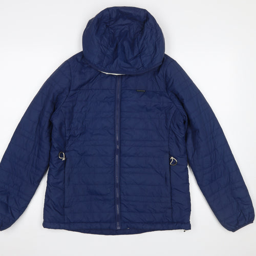 Craghoppers Women's Blue Hooded Puffer Jacket Size 10