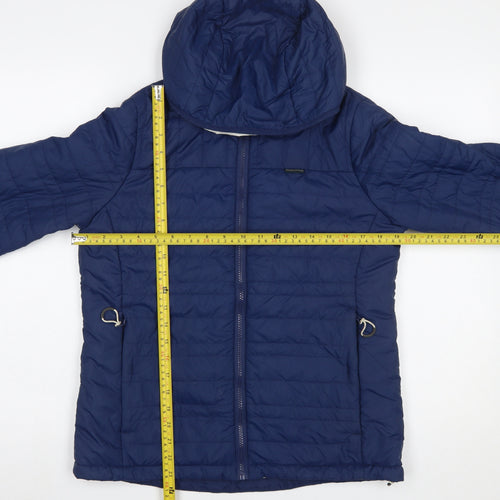 Craghoppers Women's Blue Hooded Puffer Jacket Size 10