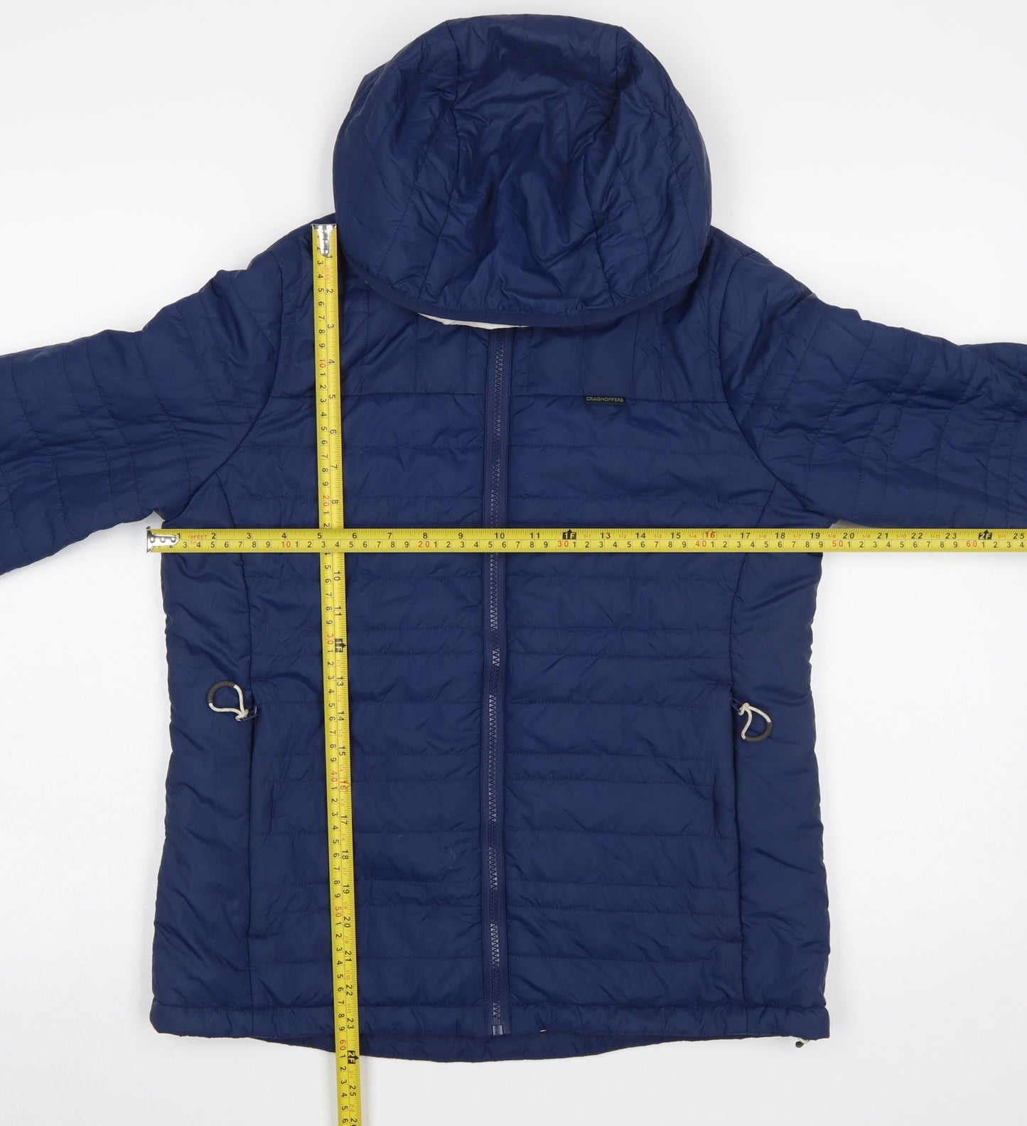 Craghoppers Women's Blue Hooded Puffer Jacket Size 10
