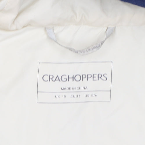 Craghoppers Women's Blue Hooded Puffer Jacket Size 10