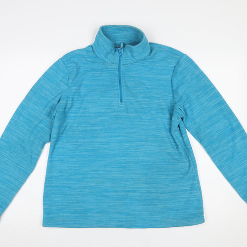 Mountain Warehouse Womens Blue Fleece Pullover UK 16 1/2 Zip Sweatshirt