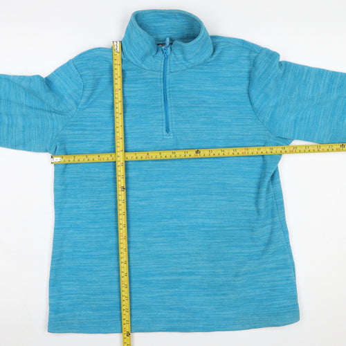 Mountain Warehouse Womens Blue Fleece Pullover UK 16 1/2 Zip Sweatshirt