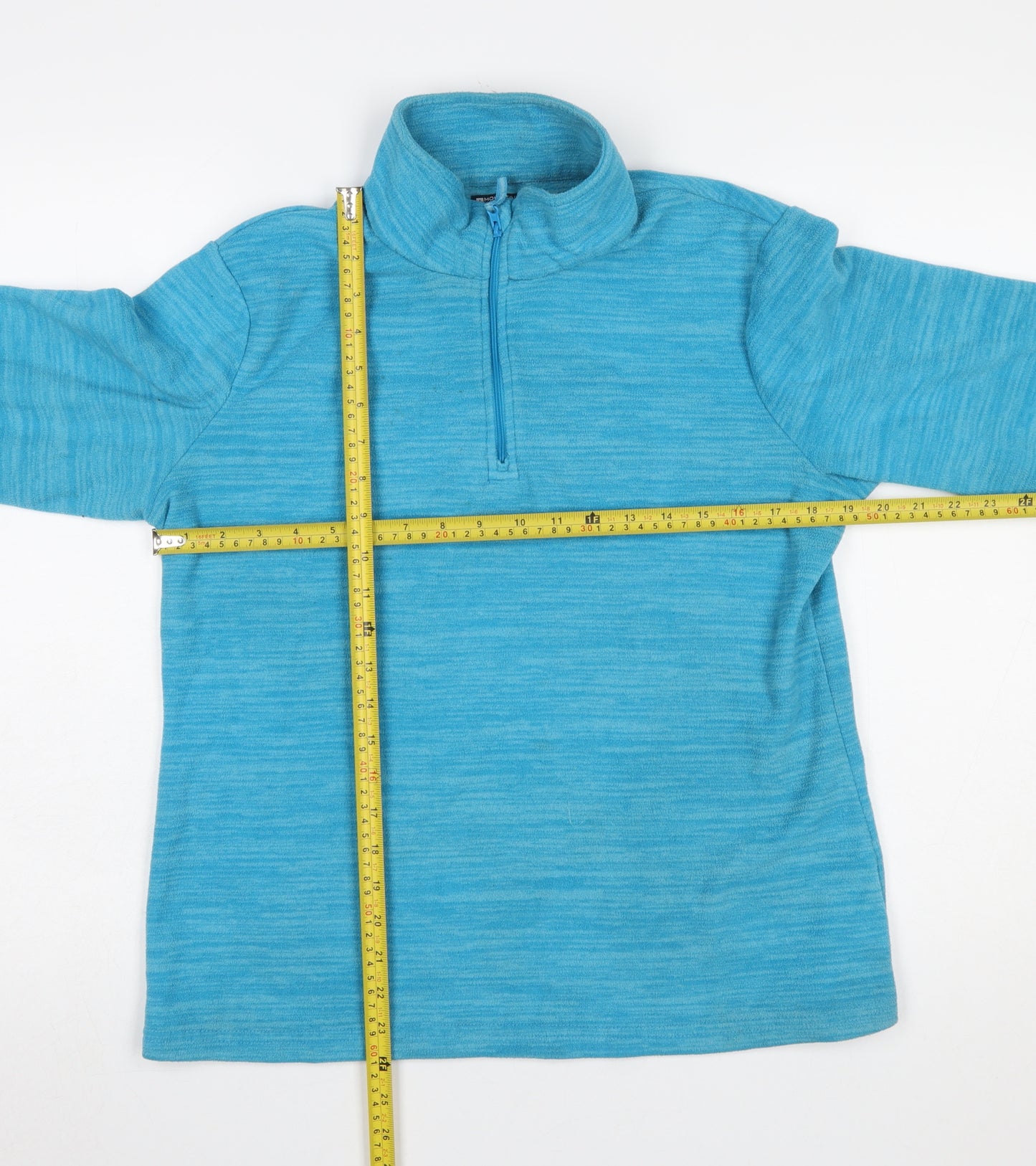 Mountain Warehouse Womens Blue Fleece Pullover UK 16 1/2 Zip Sweatshirt