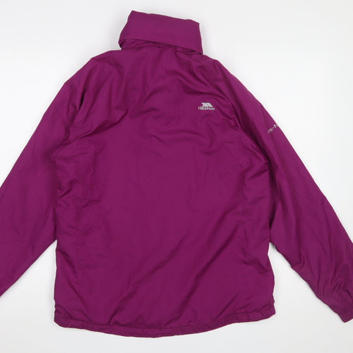 Trespass Women's Purple Waterproof Breathable Rain Jacket Size S