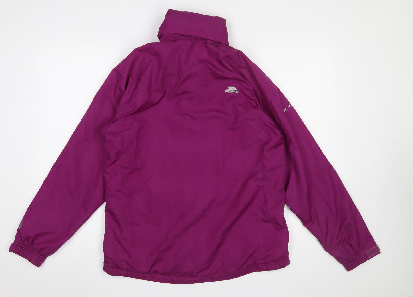 Trespass Women's Purple Waterproof Breathable Rain Jacket Size S