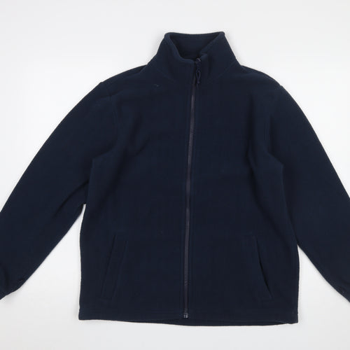 Mountain Warehouse Men Navy Blue Small Fleece Full Zip Jacket