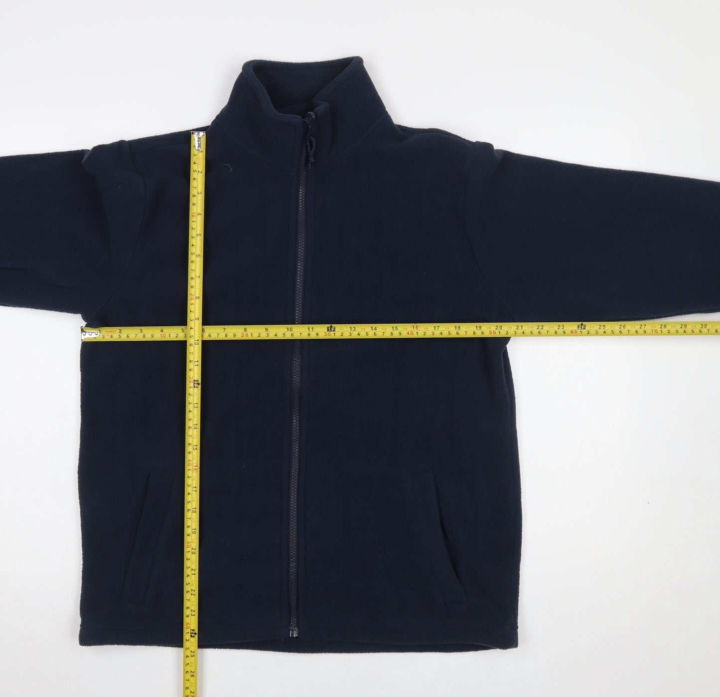 Mountain Warehouse Men Navy Blue Small Fleece Full Zip Jacket