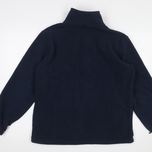 Mountain Warehouse Men Navy Blue Small Fleece Full Zip Jacket