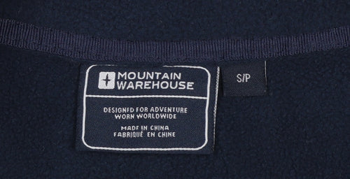 Mountain Warehouse Men Navy Blue Small Fleece Full Zip Jacket