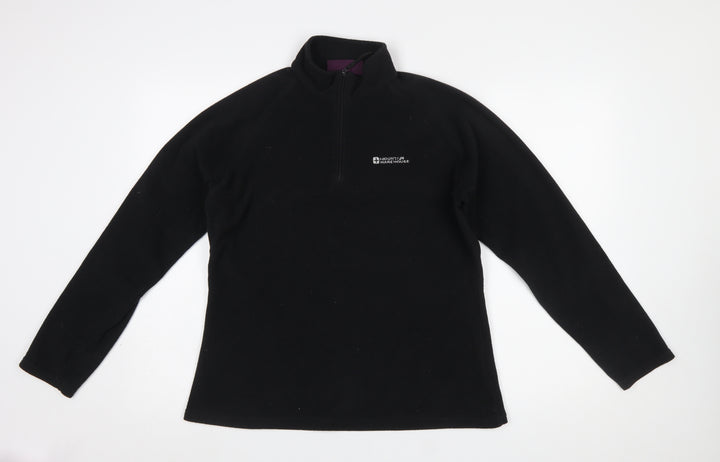 Mountain Warehouse Women Black Fleece 1/2 Zip Pullover UK14
